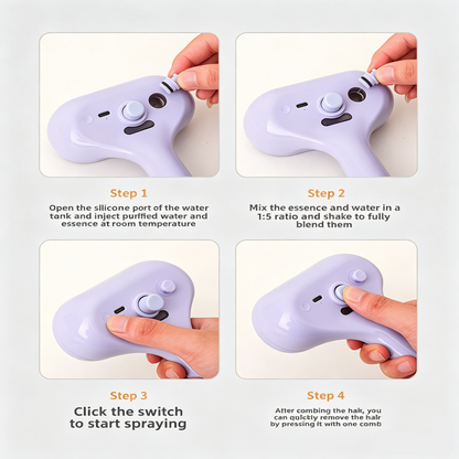 3-in-1 Steamy Cat Brush - Electric Spray Massage Comb