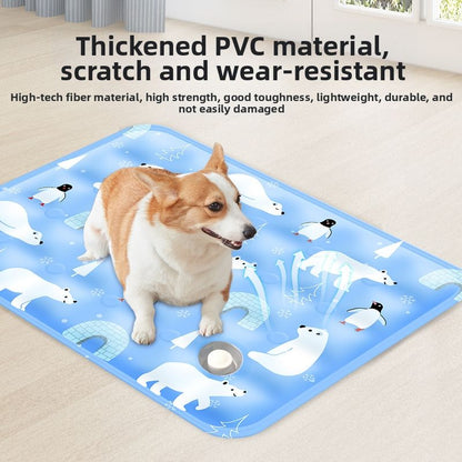 Pressure-Activated Self-Cooling Pet Mat - Solid Non-Toxic Gel, No Water or Electricity Needed