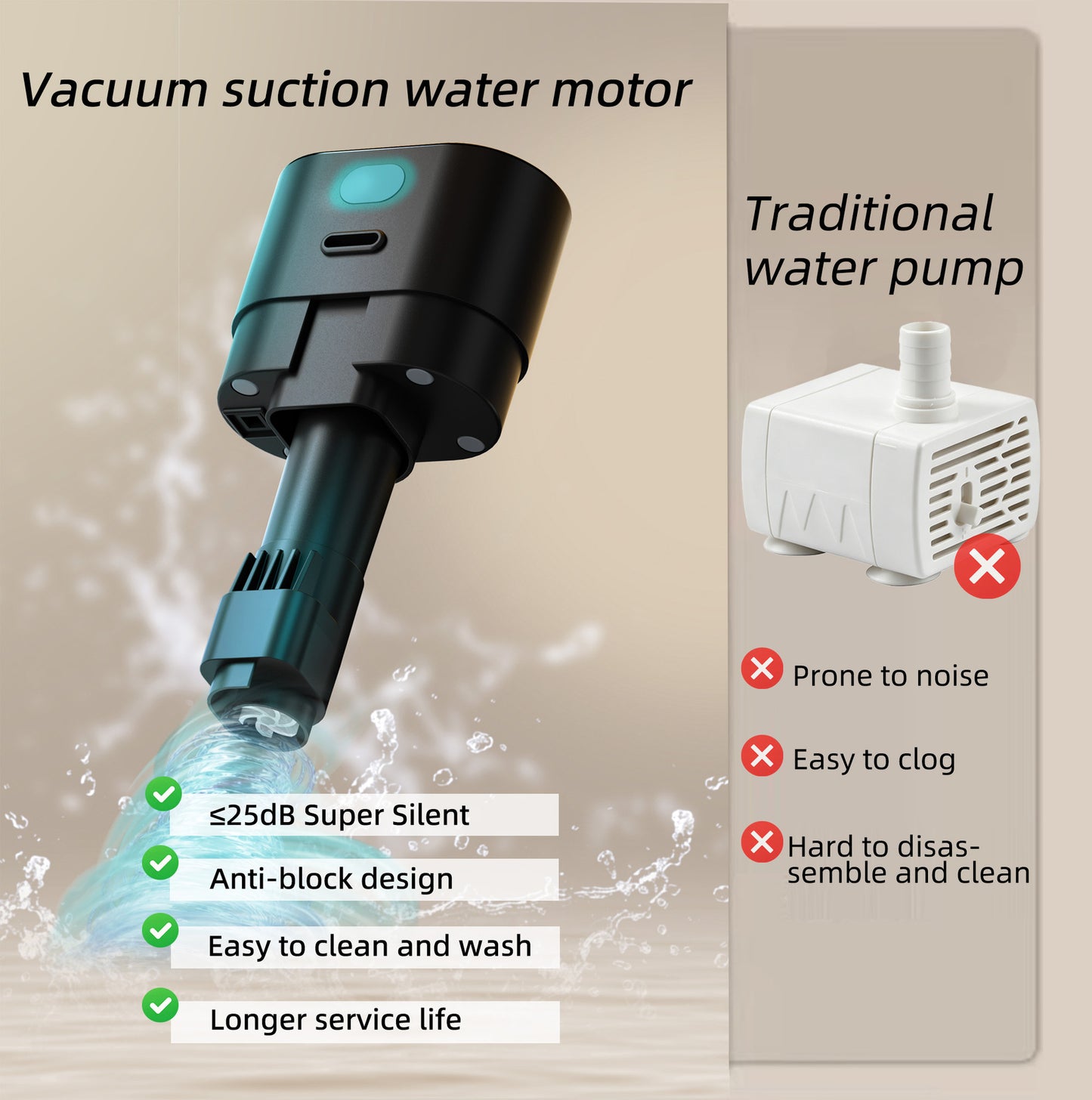 Wireless Stainless Steel Cat Water Fountain - 3.2L Ultra-Quiet with Motion Sensor