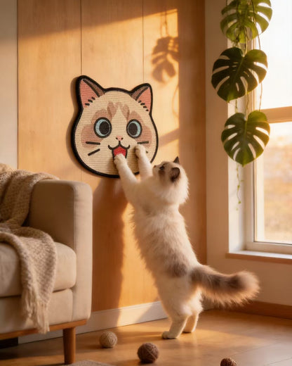 Waggy Bazaar Cat Wall Scratcher — Wall Decor Your Cat Is ALLOWED to Destroy