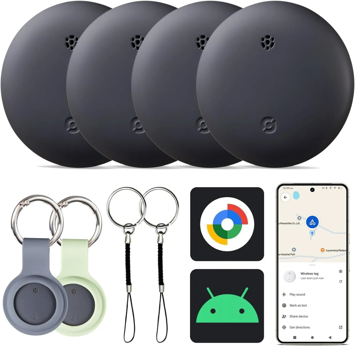 Smart GPS Pet Tracker Collar - Real-Time Location Tracking, No Monthly Fee, Waterproof - product photo 3