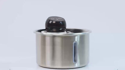 Wireless Stainless Steel Cat Water Fountain - 3.2L Ultra-Quiet with Motion Sensor